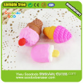 Novelty Cake and Ice-cream Shaped Erasers For Promotional